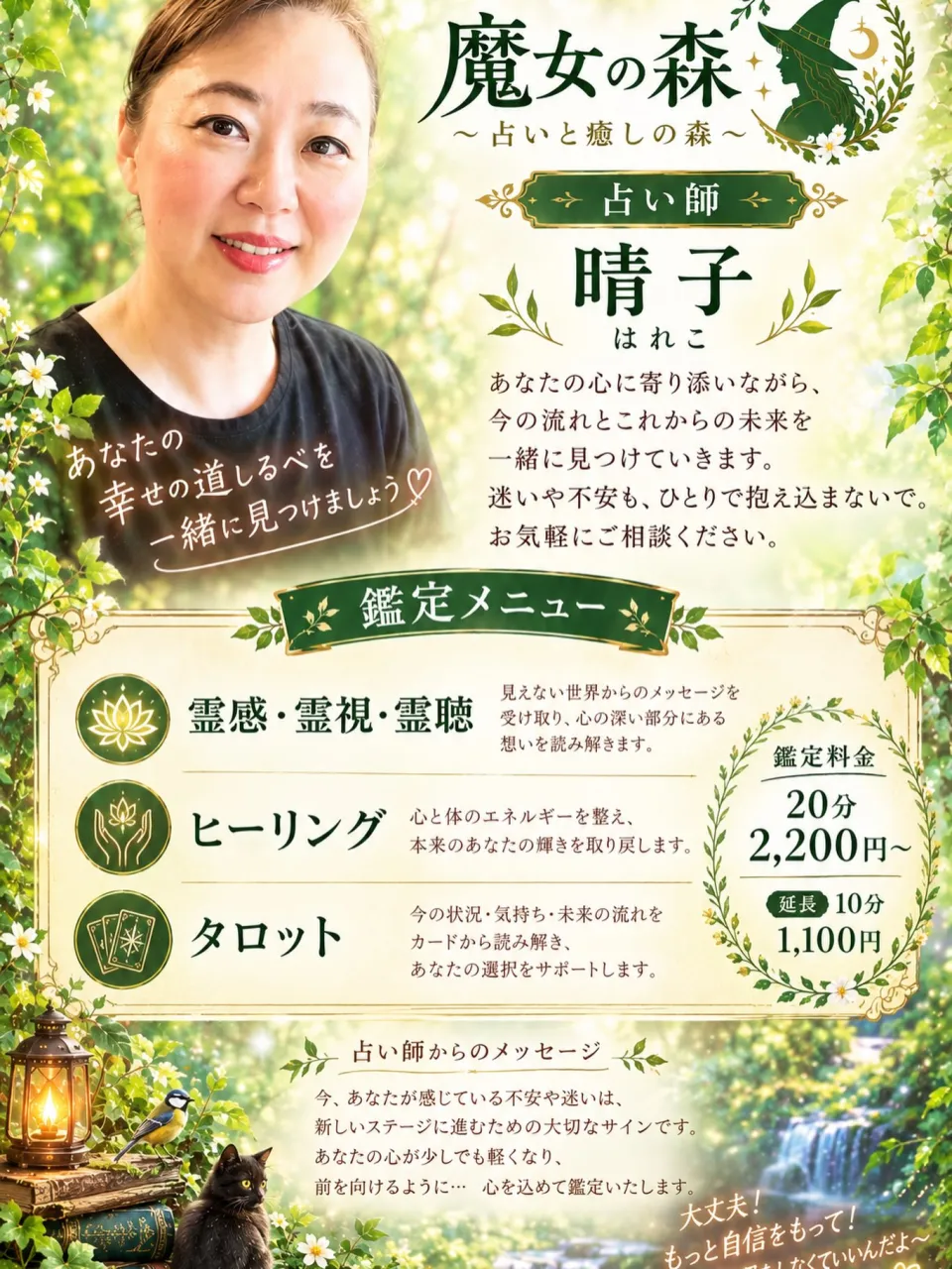 新しい鑑定師　晴子はれこ先生です